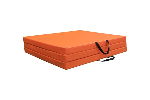 Vikbar träningsmatta 80x200x5 vattentät orange