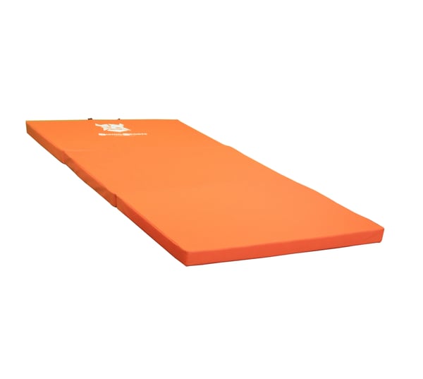 Vikbar träningsmatta 80x200x5 vattentät orange
