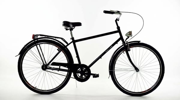 Herrecykel - 28 tommer cykel - retro - sort