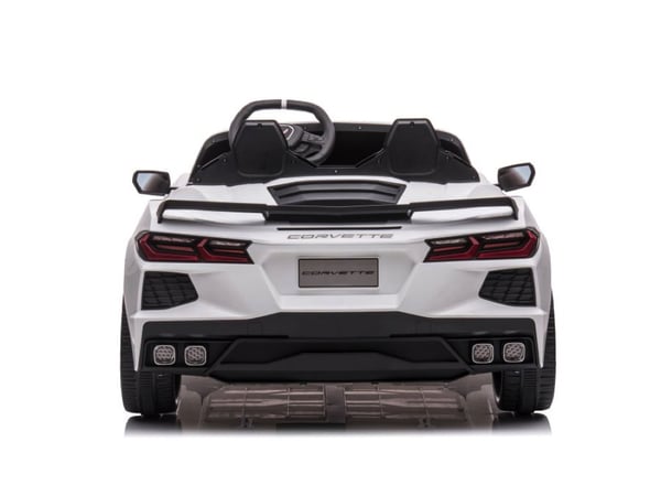 Børns Batteridrevet Køretøj, Corvette Stingray, 128x71x51 cm, Hvid