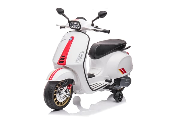 Børns Batteri Scooter, Vespa Sprint, 102x50x75 cm, Hvid