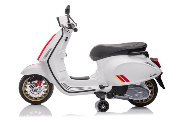 Børns Batteri Scooter, Vespa Sprint, 102x50x75 cm, Hvid