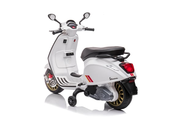 Børns Batteri Scooter, Vespa Sprint, 102x50x75 cm, Hvid
