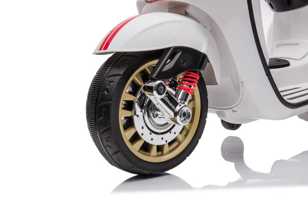 Børns Batteri Scooter, Vespa Sprint, 102x50x75 cm, Hvid