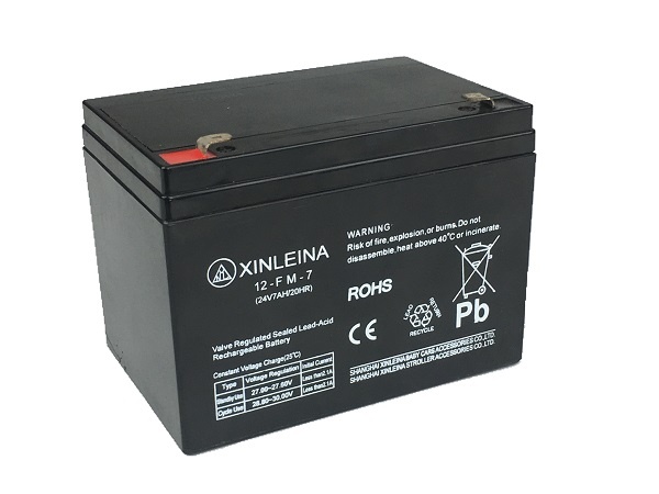 Batteri, XINLEINA 24 volt 7Ah, 18.5x10x9.5 cm