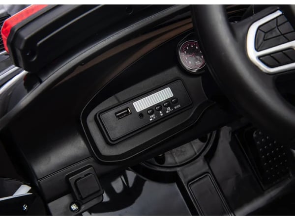 Elektrisk Børnebil, Dodge Charger SRT Politi, 112x68x50 cm, Sort