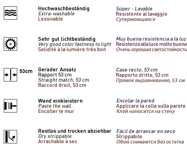 Ikke-vævet tapet barok Profhome VD219149-DI prægede mat mønster blank baggrund farve blå hvid 5,33 m2