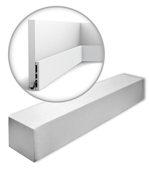 Dørrammer Orac Decor AXXENT DX163-2300-RAL9003-box 1 kasse 18 dekorativ lister 41,4 m