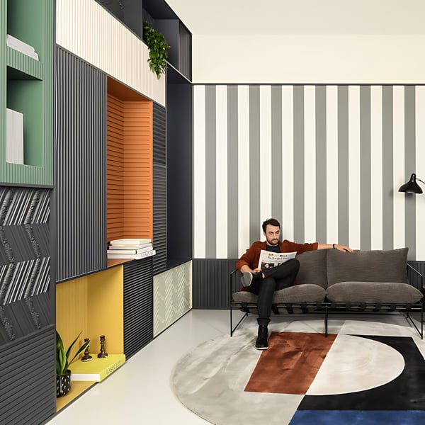 3D boyutlu panelleri Orac Decor MODERN W112-box 1 kutu 7 kalıp parçasıyla 14 m