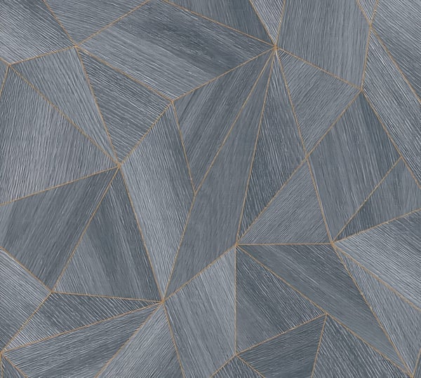 Non woven-tapet grafisk Profhome 361333-GU lätt texturerad matt färg grå svart 5,33 m2