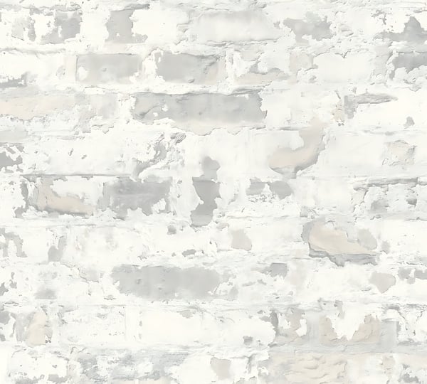 Non woven-tapet sten utseende Profhome 369293-GU lätt texturerad matt färg grå vit 5,33 m2