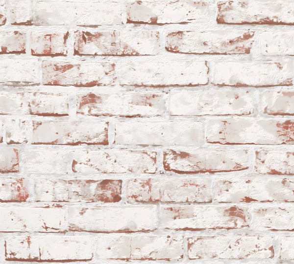 Non woven-tapet sten utseende Profhome 907813-GU lätt texturerad matt färg röd brun 5,33 m2