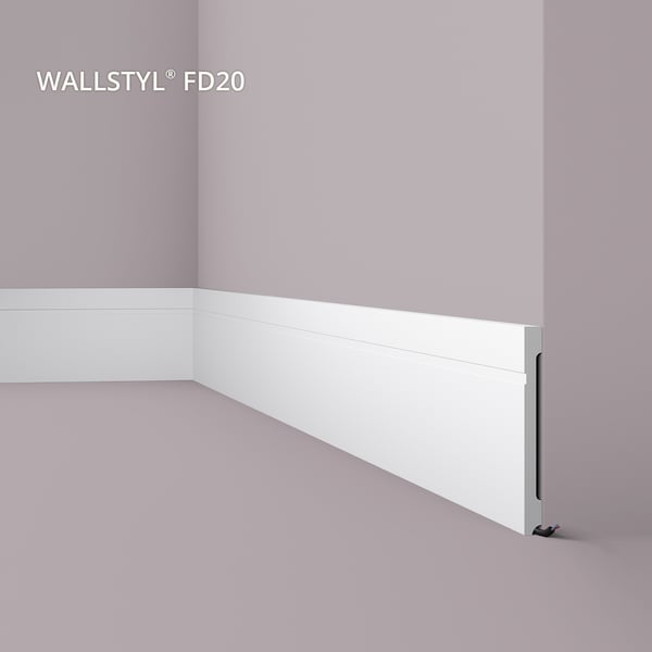 Jalkalista NMC WALLSTYL FD20 tyyli ajaton / klassinen