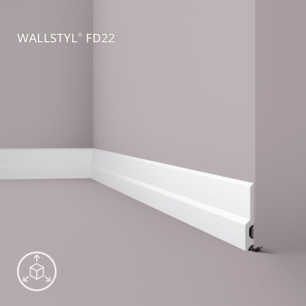 Jalkalista NMC WALLSTYL FD22 tyyli moderni