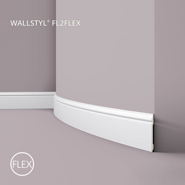 Jalkalista NMC WALLSTYL FL2 Flex tyyli ajaton / klassinen