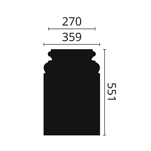 Pilaster postament NMC ARSTYL PB1 stil klassisk