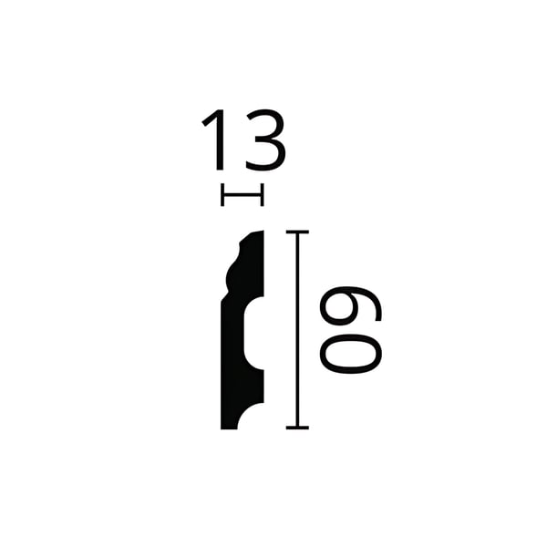 Jalkalista NMC WALLSTYL FB1-box 1 laatikko kanssa 17 listat 34 m