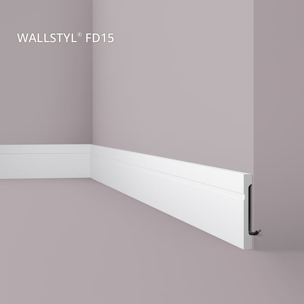 Jalkalista NMC WALLSTYL FD15-box 1 laatikko kanssa 8 listat 16 m