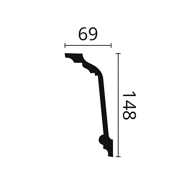 Kattolista NMC ARSTYL Z11-box 1 laatikko kanssa 18 listat 36 m