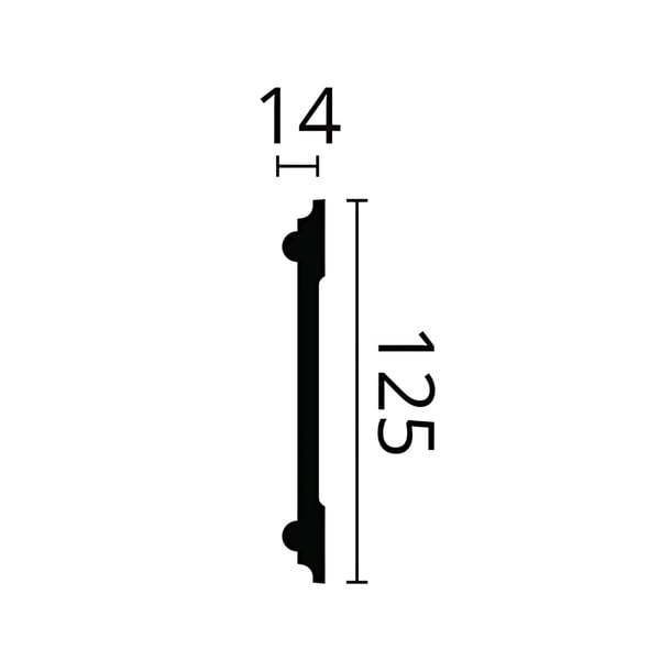 Peitelista NMC ARSTYL Z12-box 1 laatikko kanssa 15 listat 30 m
