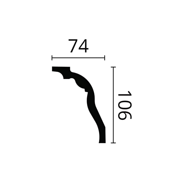Kattolista NMC ARSTYL Z3-box 1 laatikko kanssa 12 listat 24 m