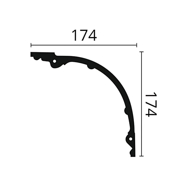 Kattolista NMC ARSTYL Z40-box 1 laatikko kanssa 7 listat 14 m