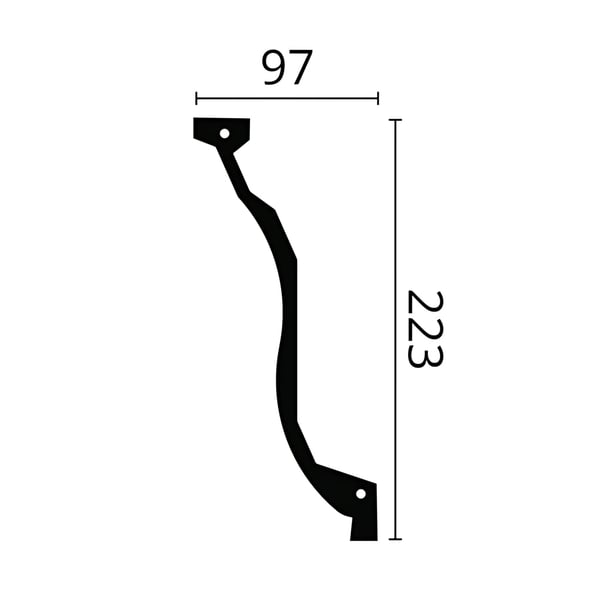 Kattolista NMC ARSTYL Z7-box 1 laatikko kanssa 6 listat 12 m