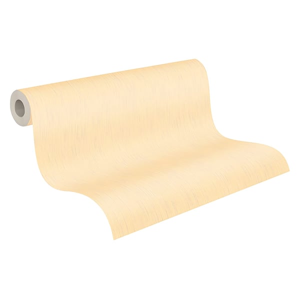 Tekstiltapet ensfarvet Profhome 309071-gu tekstureret mat färg gul 5,33 m2