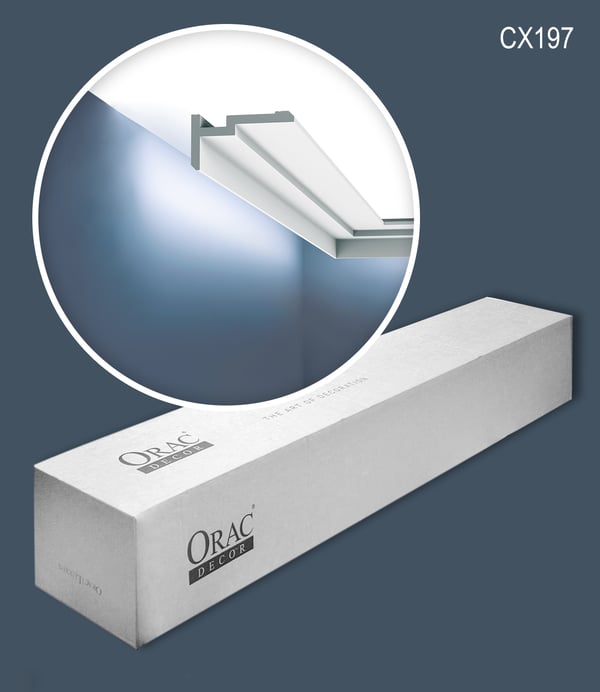 Kattolistat Orac Decor MODERN CX197-box 1 laatikko kanssa 12 listat 24 m