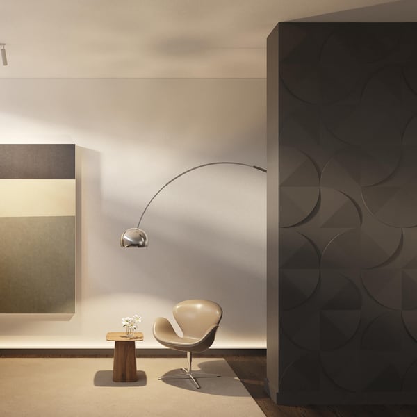 Jalkalista NMC WALLSTYL IL10 BLACK tyyli moderni