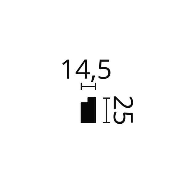 Jalkalistat NMC WALLSTYL FL11-box 1 laatikko kanssa 34 listat 68 m