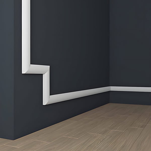 Hjørneelement Profhome 152816 Zireelement moderne stil hvid