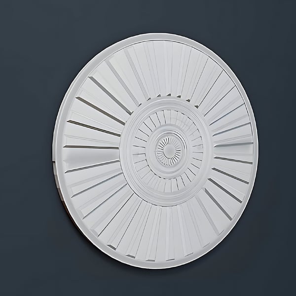 Roset Profhome 156802 Medaljon Zireelement art deco-stil hvid Ø 70 cm