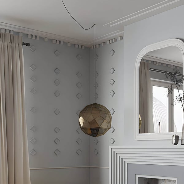 Zireelement Profhome 162801 moderne stil hvid