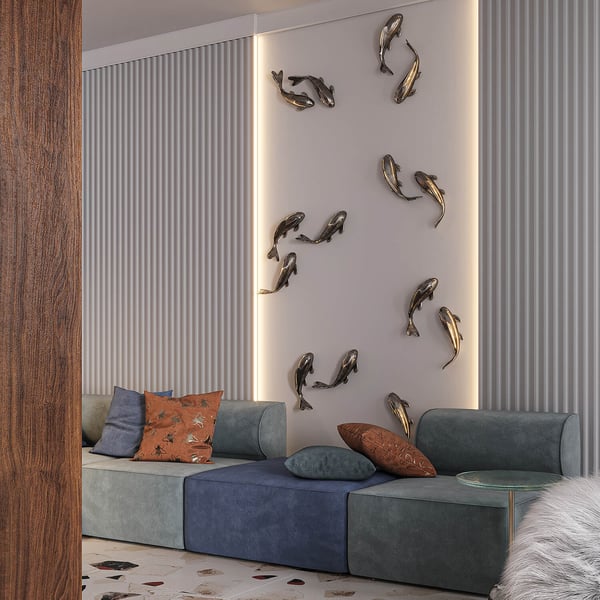 3d seinäpaneeli Profhome 659801 Seinäpanelointi Akustiikkapaneeli Peitelista Friisilista Stukkolista Koristelista modernissa tyylissä valkoinen 2 m