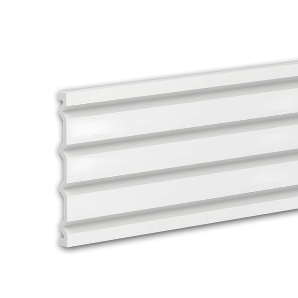 3d seinäpaneeli Profhome 659806 Seinäpanelointi Akustiikkapaneeli Peitelista Friisilista Stukkolista Koristelista modernissa tyylissä valkoinen 2 m