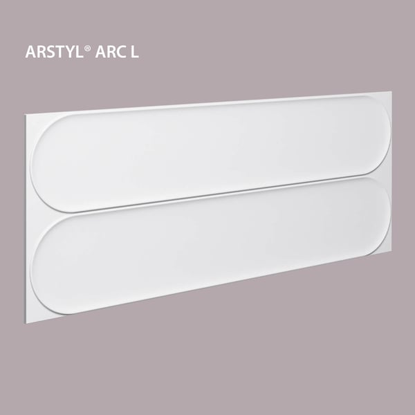 3D vægpanel NMC ARC L ARSTYL Noel Marquet Vægpanelering Akustikpanel Zireelement moderne stil hvid 0,361 m2