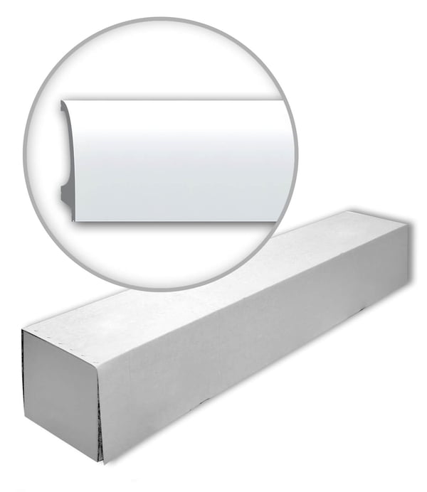 Profhome 653701-box 1 kasse 14 lister Sokkelliste Fodliste design intemporel classique | 28 m