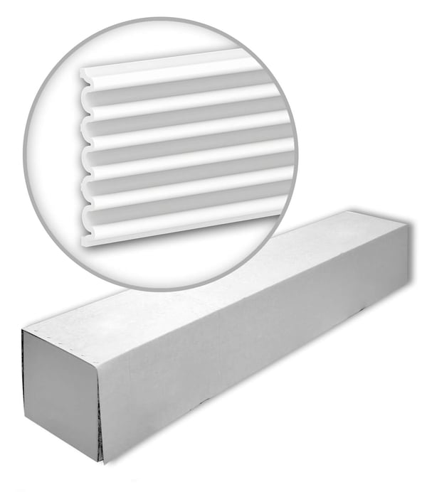 Profhome 659804-box 1 kasse 3 lister 3D vægpanel Vægpanelering design moderne | 6 m