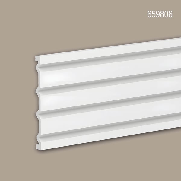 Profhome 659806-box 1 laatikko kanssa 3 listat 3d seinäpaneeli Seinäpanelointi modernissa tyylissä | 6 m