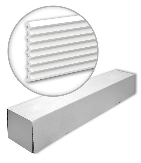 Profhome 659803-280-box 1 kasse 3 lister 3D vægpanel Vægpanelering design moderne | 8,4 m