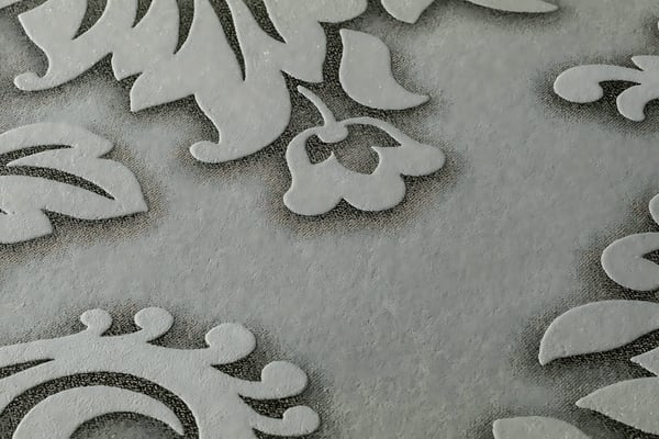 Ikke-vævet tapet ornament Profhome 368981-gu lidt tekstureret glitrende mønster mat baggrund färg grå sølv beige 5,33 m2