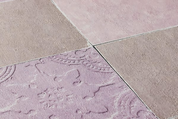 Ikke-vævet tapet fliser mønster Profhome 374062-gu lidt tekstureret mat färg grå violet beige 5,33 m2