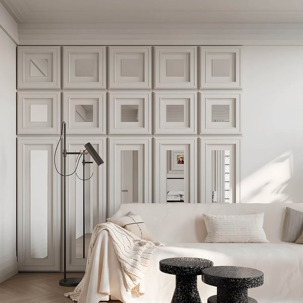 Profhome 159820-box 1 kasse 3 paneler 3D vægpanel Vægpanelering style Néo-Classicisme | 0,75 m2