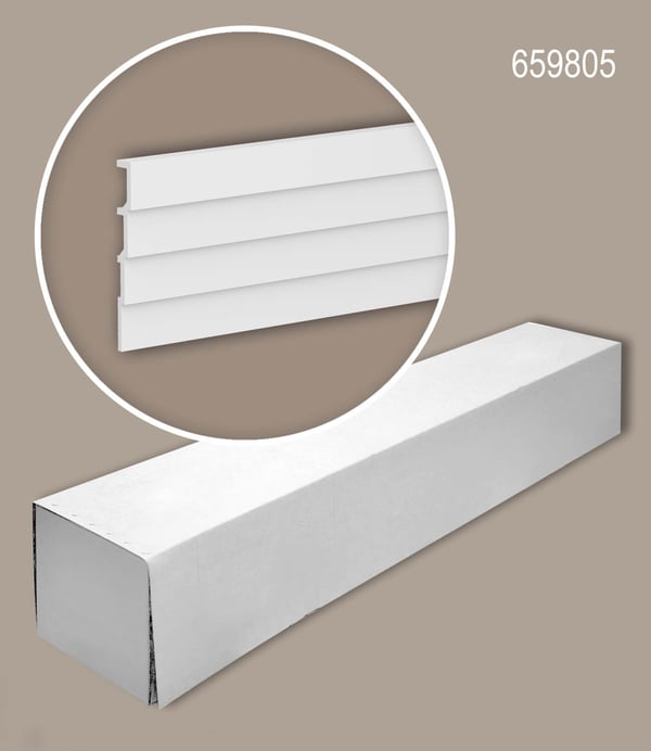 Profhome 659805-box 1 laatikko kanssa 4 listat 3d seinäpaneeli Seinäpanelointi modernissa tyylissä | 8 m