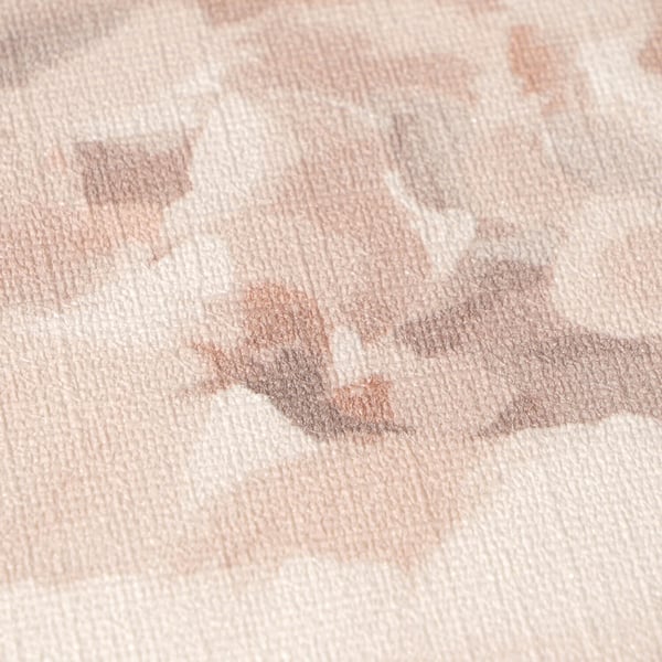 Blomstret tapet Profhome 791672-GU varmt stemplet ikke-vævet tapet lidt tekstureret blomster mat lyserød støvet pink grå beige creme 5,33 m2