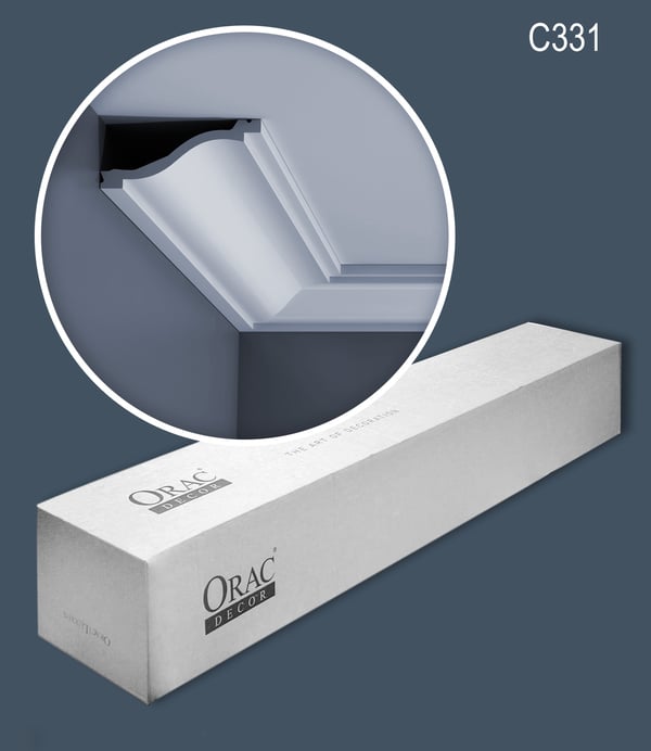 Kattolistat Orac Decor LUXXUS C331-box 1 laatikko kanssa 13 listat 26 m