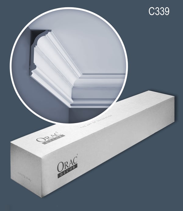 Kattolistat Orac Decor LUXXUS C339-box 1 laatikko kanssa 7 listat 14 m