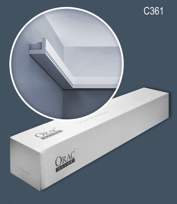 Kattolistat Orac Decor LUXXUS C361-box 1 laatikko kanssa 12 listat 24 m