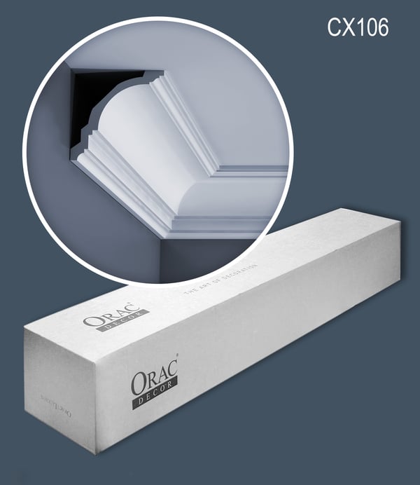 Kattolistat Orac Decor AXXENT CX106-box 1 laatikko kanssa 13 listat 26 m